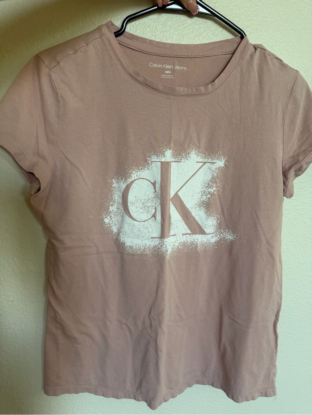 Calvin Klein  Dusty Rose Short Sleeve CK Logo Tee